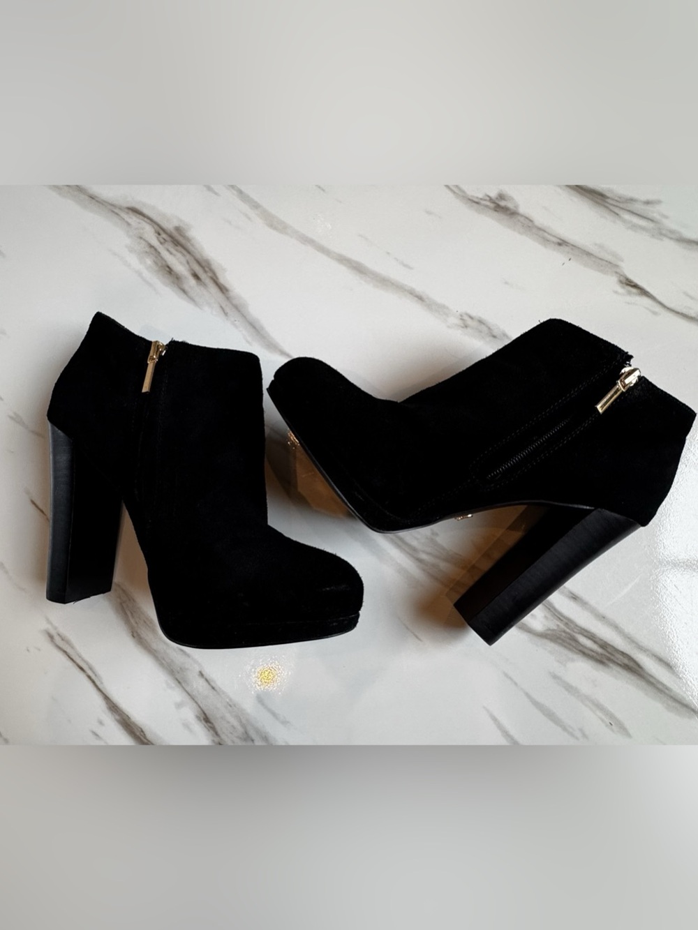 Victoria’s Secret Suede Platform Booties